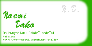 noemi dako business card